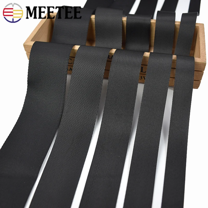 Binding Tape Bias - Cinta de nailon negro de 5M,