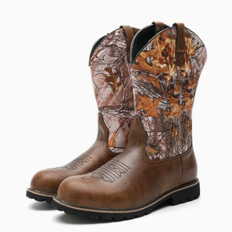 Sewing Embroidery Fabric - Botas para hombre, botines de cuero