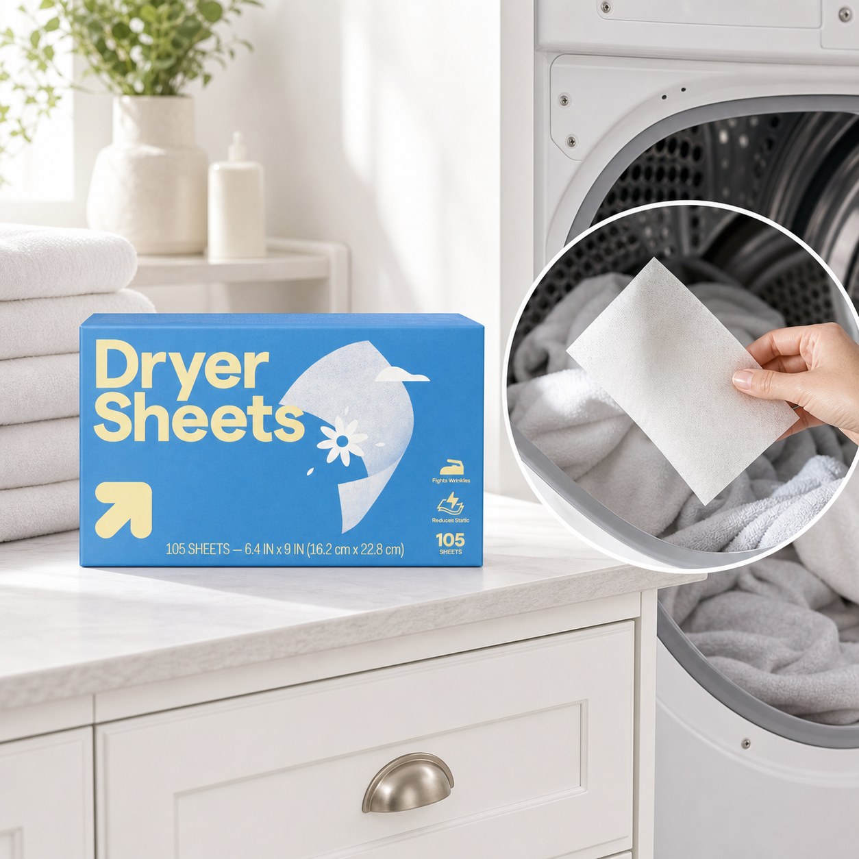 Fabric Softener Sheet - Toallitas Suavizantes para Secadora Fresh Linen