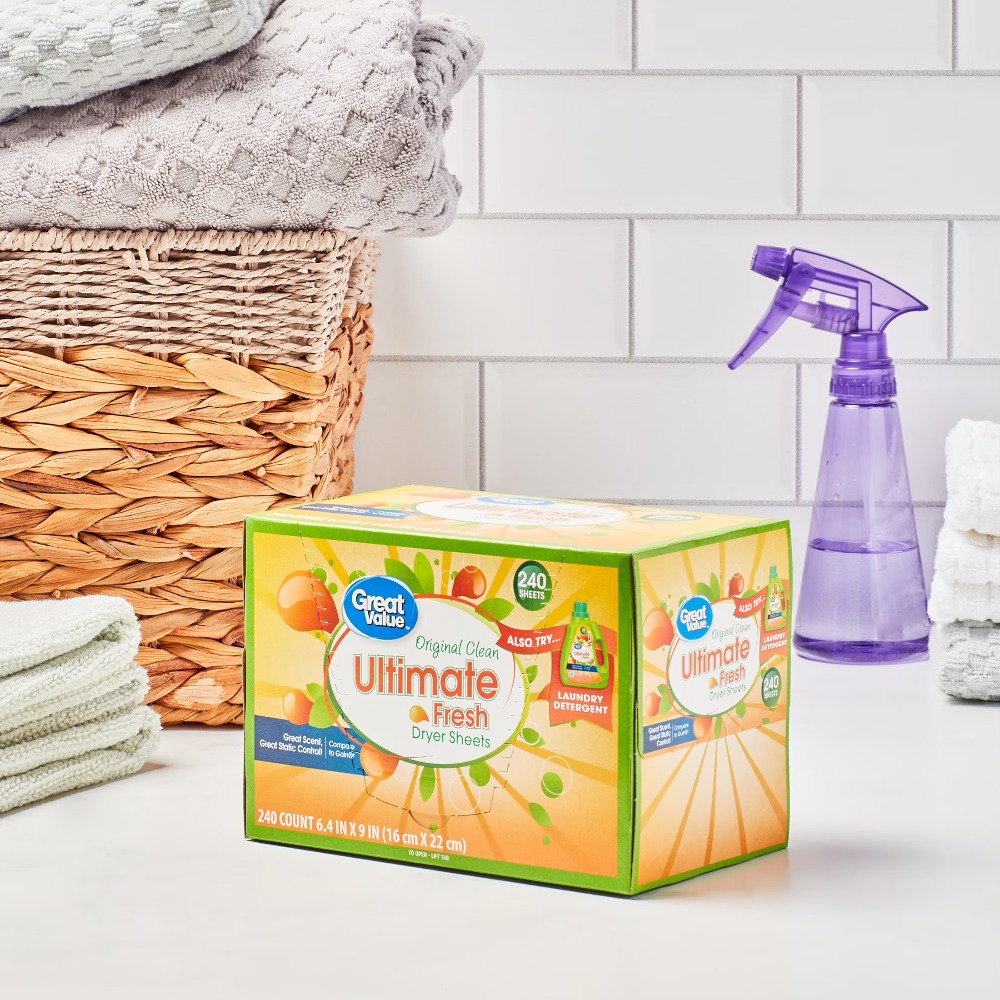 Fabric Softener Sheet - Ultimate Fresh Dryer Sheets, aroma Original