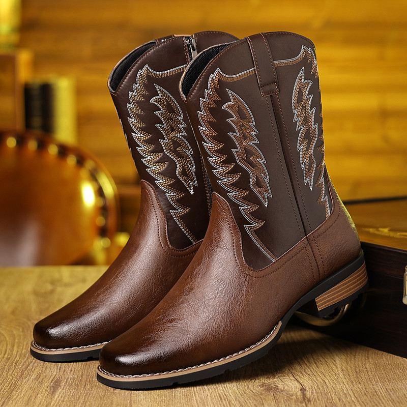 Botas de vaquero occidentales  - Sewing Embroidery Fabric reseña y precio