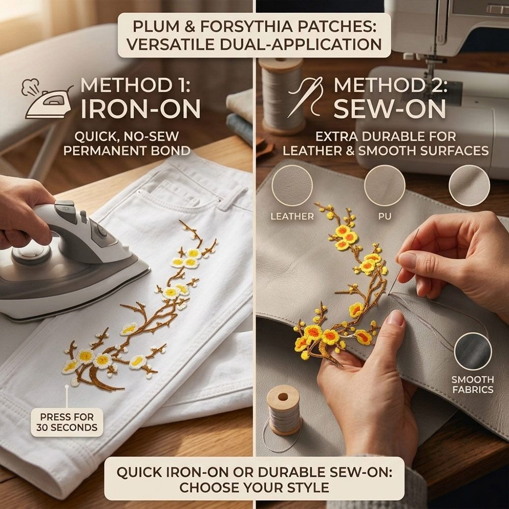 Parches Termoadhesivos de Flor - Sewing Embroidery Fabric reseña y precio