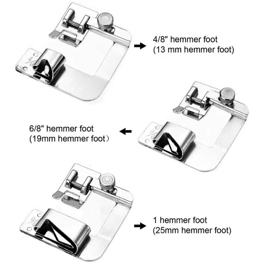 1-3 Piezas de 13/19/25mm Prens - Rolled Hem Foot reseña y precio