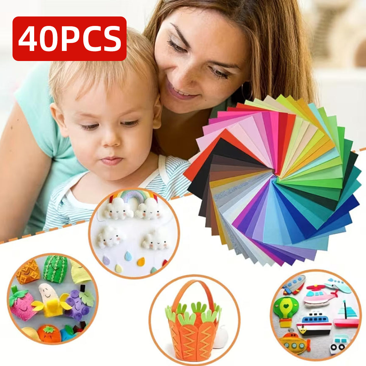 40 piezas de tela de fieltro,  - Fabric Softener Sheet reseña y precio