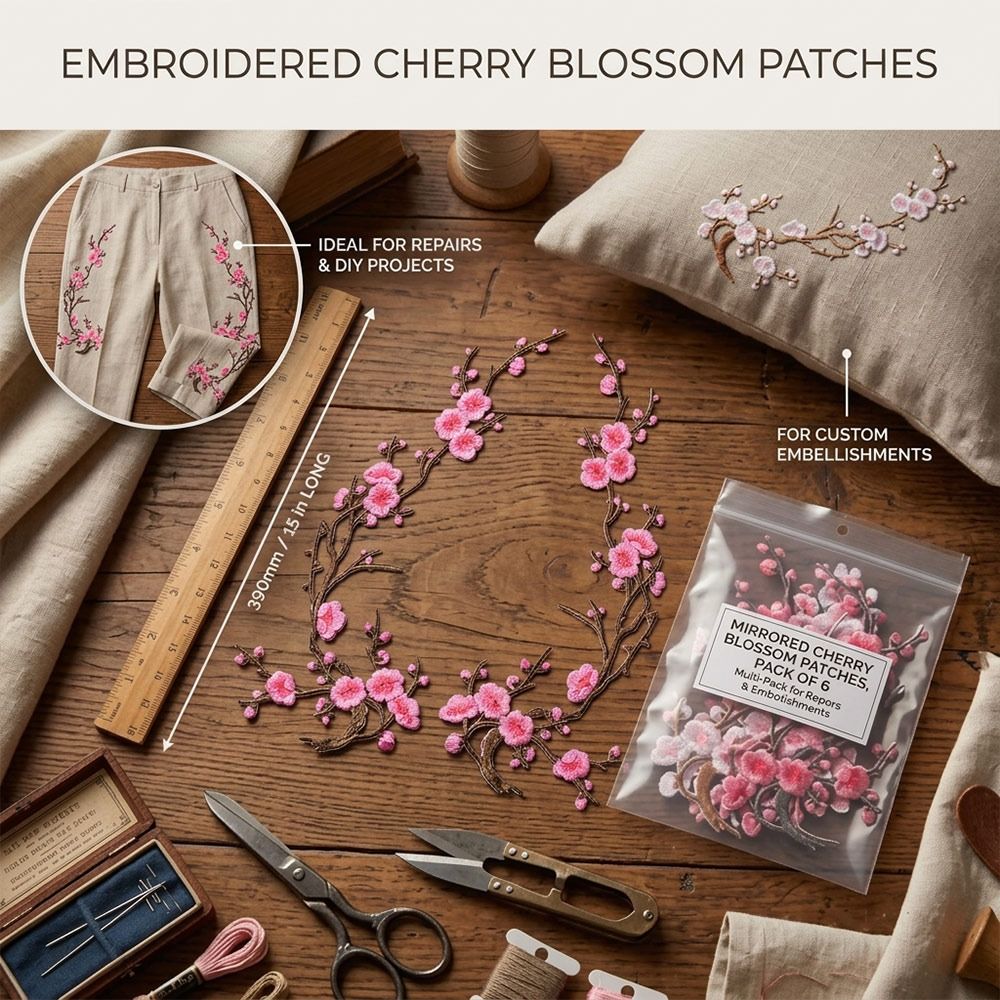 Parches termoadhesivos DIY de  - Sewing Embroidery Fabric reseña y precio