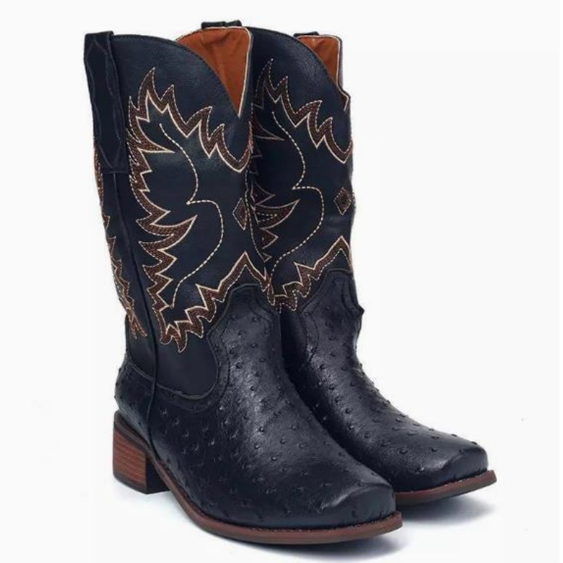 Botas Altas para Hombre, Borda - Sewing Embroidery Fabric reseña y precio